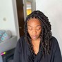 Short butterfly locs