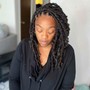 Short butterfly locs