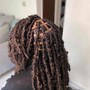 Short butterfly locs