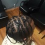 Box Braids over Dreadlocks