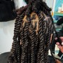 Medium knotless Braids