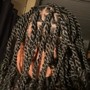 Medium knotless Braids