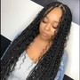 Knotless Goddess Braids (Medium)