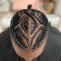 Men's Braids w/ Faded Sides