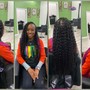 Waist Small Knotless Braids