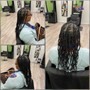 Midback Extra Small Knotless Braids