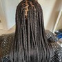 Straight back braids with extension