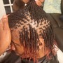 Micro locks, natural hair