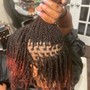 Micro locks, natural hair