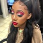 Full Face Make-Up, Lace Closure Sew In