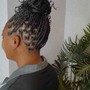 Ponytail with design