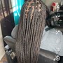 Thigh length length braids