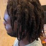 Two strand twist w/hair  ($25 deposit required)