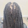 Small straight back feed-in braids 20-25 braids