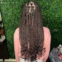 Smedium Knotless Braids (Hip Length)