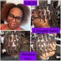 2 Strand twist style (Natural hair) (Medium side) pass the ear add $10