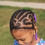 Kid's 2 Feed In Braids