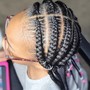 Kid's 2 Feed In Braids