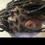 Loc Retwist (medium…above mid back) no style