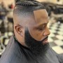 Men's fade with beard trim