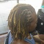 Locs Retwist/Palm Roll (shoulders)