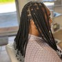 Half braids half quickweave