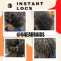 Invisible loc twist style natural hair +shampoo/blow dry