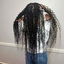 Small Knotless goddess Braids ( human hair bundles)