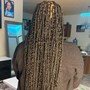 All down feed in cornrows