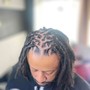 Loc Retwist and Style Ear length