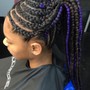 Kids styled Cornrows