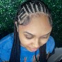 Butt length length Fulani braids