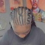 Small Freestyle Cornrows to the back