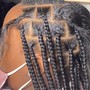 Medium knotless Braids