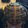 Med singles Braids (top head only)