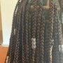 French Curl Knotless Braids