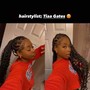 Bohemian knotless braids