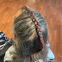 Feed in French braids