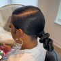 Bantu Knot Ponytail