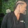 2 feed in cornrows