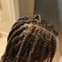 Natural hair Stitch braids