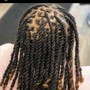 Locs retwist and color