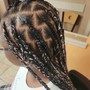 Large Knotless Box Braids