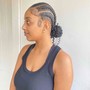 Sleek ponytail