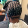 Half Cornrows/ Half Crochet