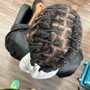 Loc Retwist and 2 strand style (above shoulder)