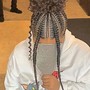 6 stitch braids straight back