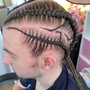 Men Crazy Design Cornrows