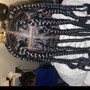 Box Braids/ knotless half head