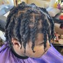 Short Dread Loc Inter-Loc ( Ear /Before shoulder)